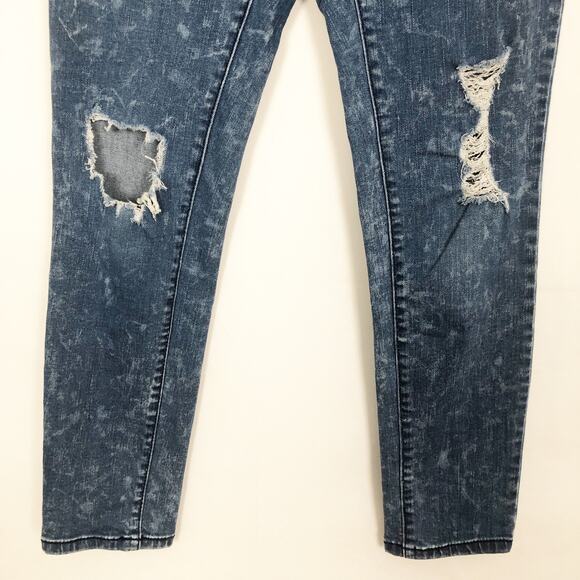 Mossimo Mid-Rise Skinny Tie-Dye Distressed Jeans 8/29 - Picture 6 of 12